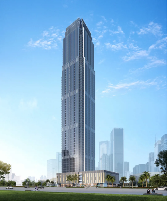 深圳市博大建設集團中標廣西防城港最高樓金港中心幕墻工程